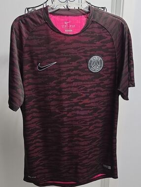 Nike Men’s PSG Dri-FIT Maroon & Black Training Jersey